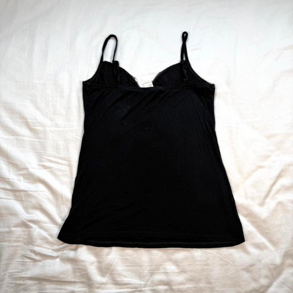 Vintage y2k Studio Y glitter sequin butterfly fairy black tank top - Picture 5 of 5
